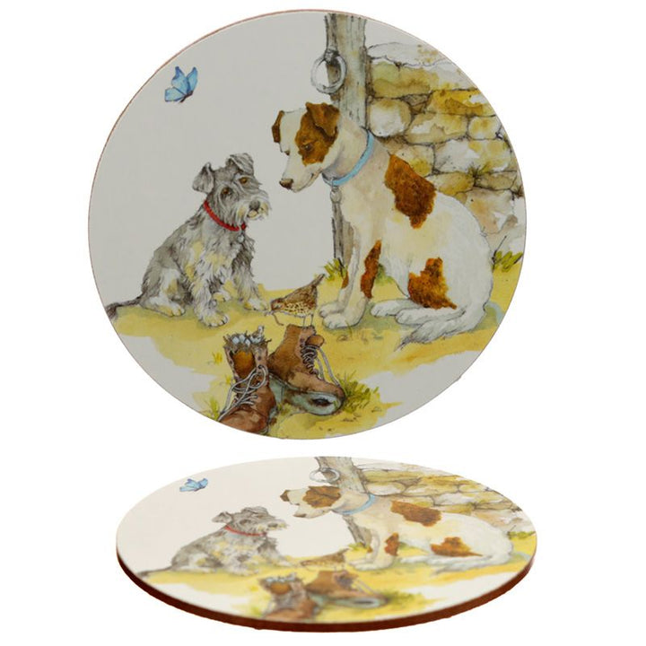 Jan Pashley Tasse mit Hundemotiv und passendem Untersetzer - British Moments