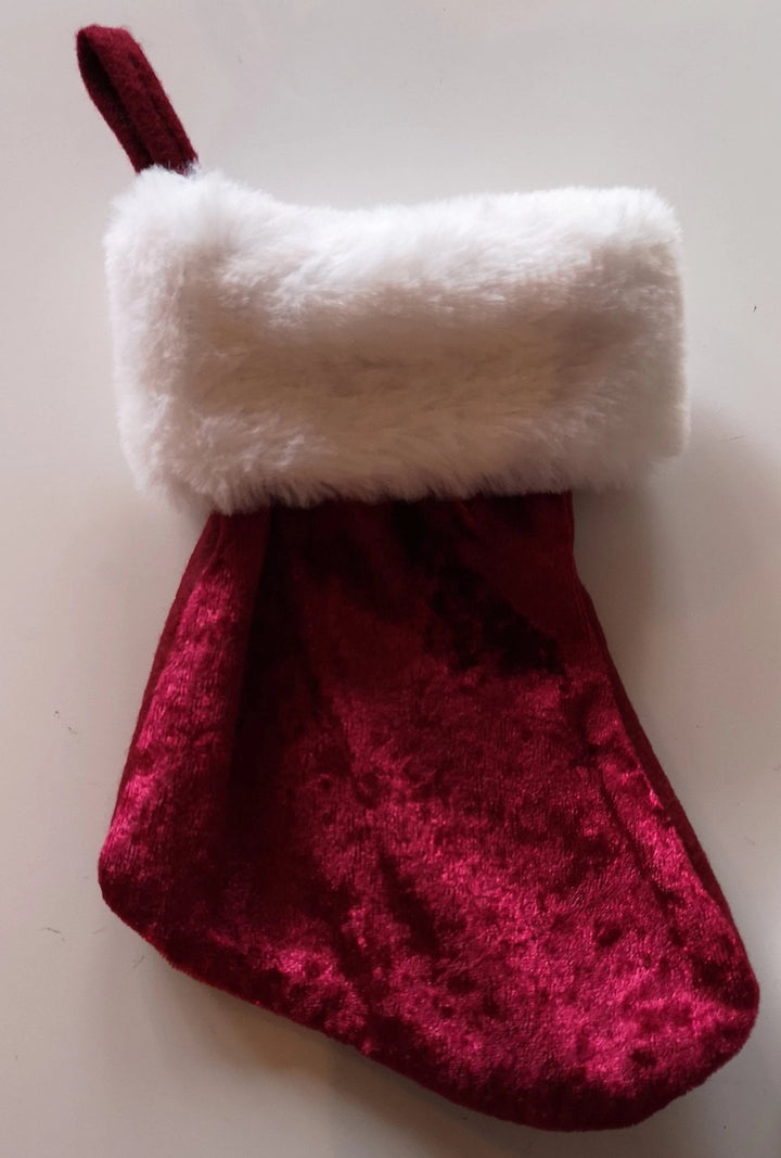 Kaminsocke rot "Christmas stocking " ca. 20 cm - British Moments