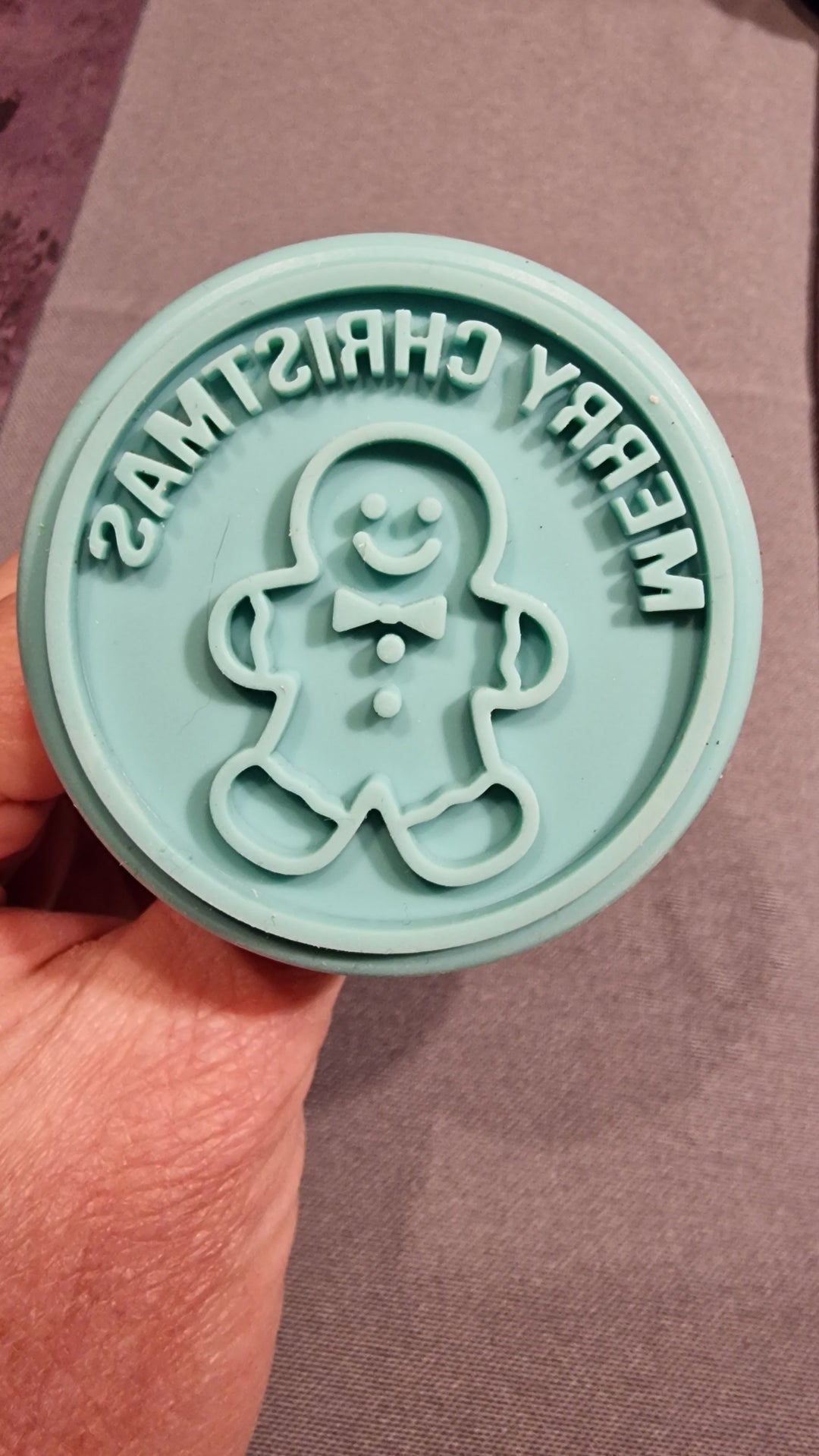 Keks- Stempel " Merry Christmas"