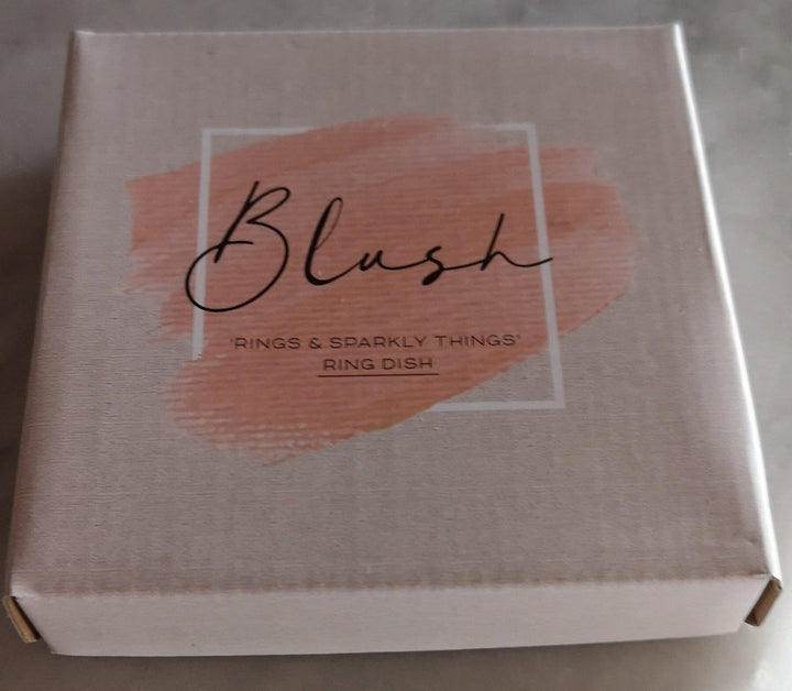 Keramik Ablageschale für Schmuck oder Krimskrams "Rings & sparkly things" - British Moments