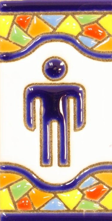 Keramik Fliese "Herren" 3,7x7,4 cm aus Andalusien - British Moments