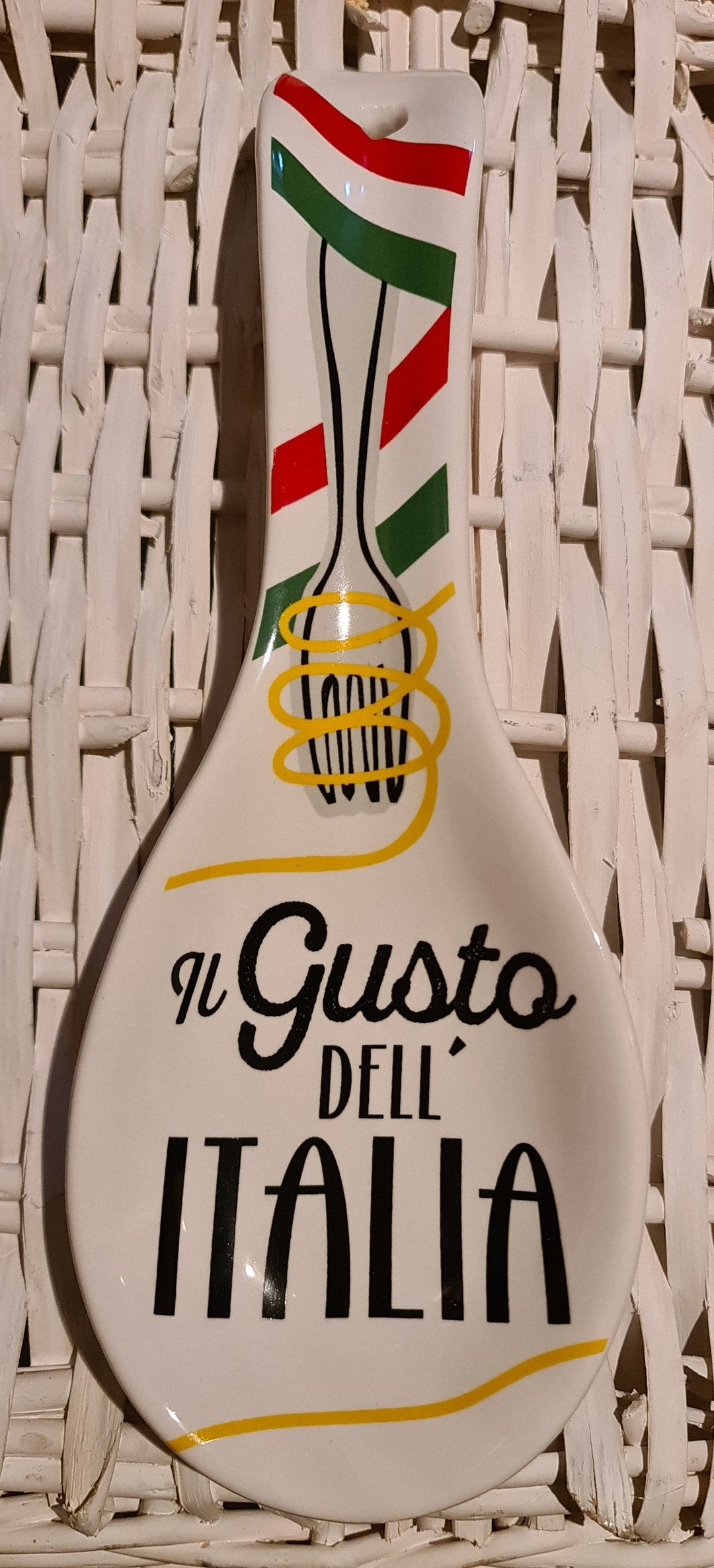 Keramik Löffel Ablage "Il gusto dell'Italia " - British Moments / Fernweh-Kaufhaus