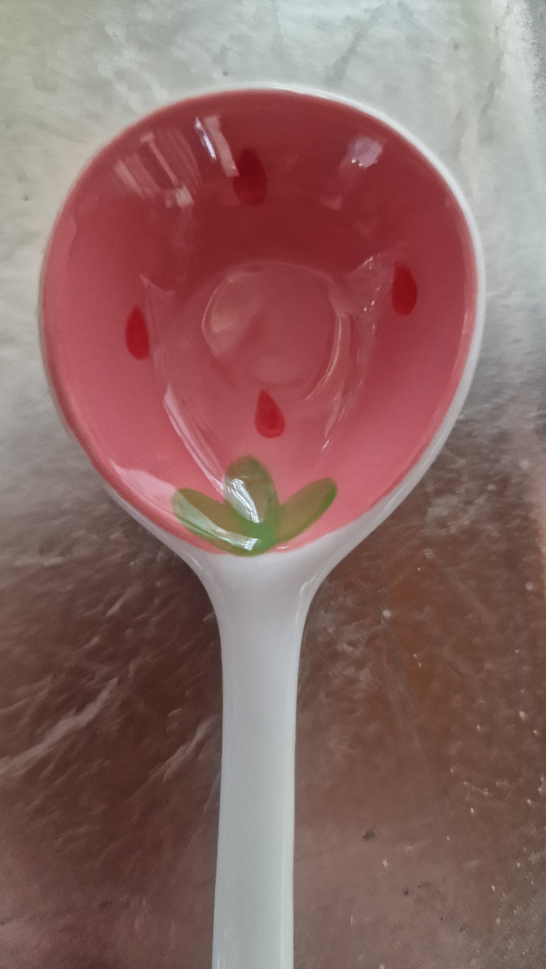 Keramik-Löffel "Erdbeere" für Marmeladen oder Desserts
