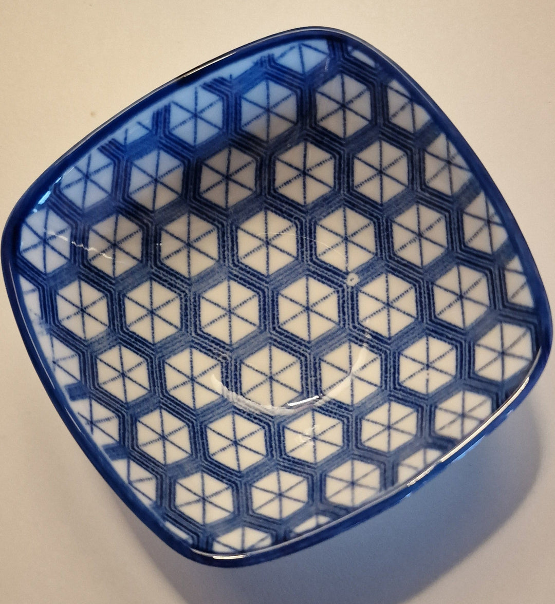 Keramik-Schälchen für Tapas oder Antipasti, weiß-orange