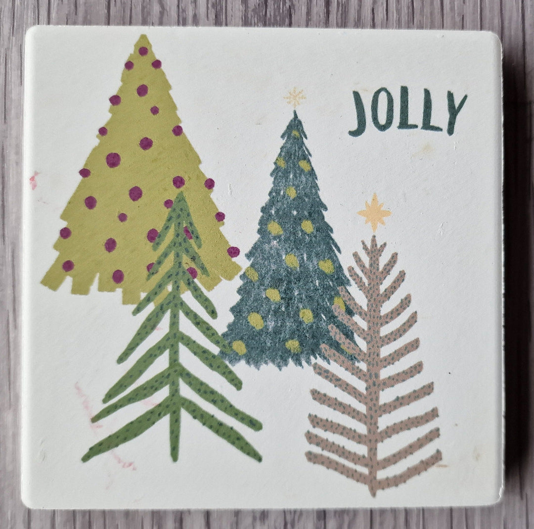 Keramik  Untersetzer mit Beschriftung" Jolly..."