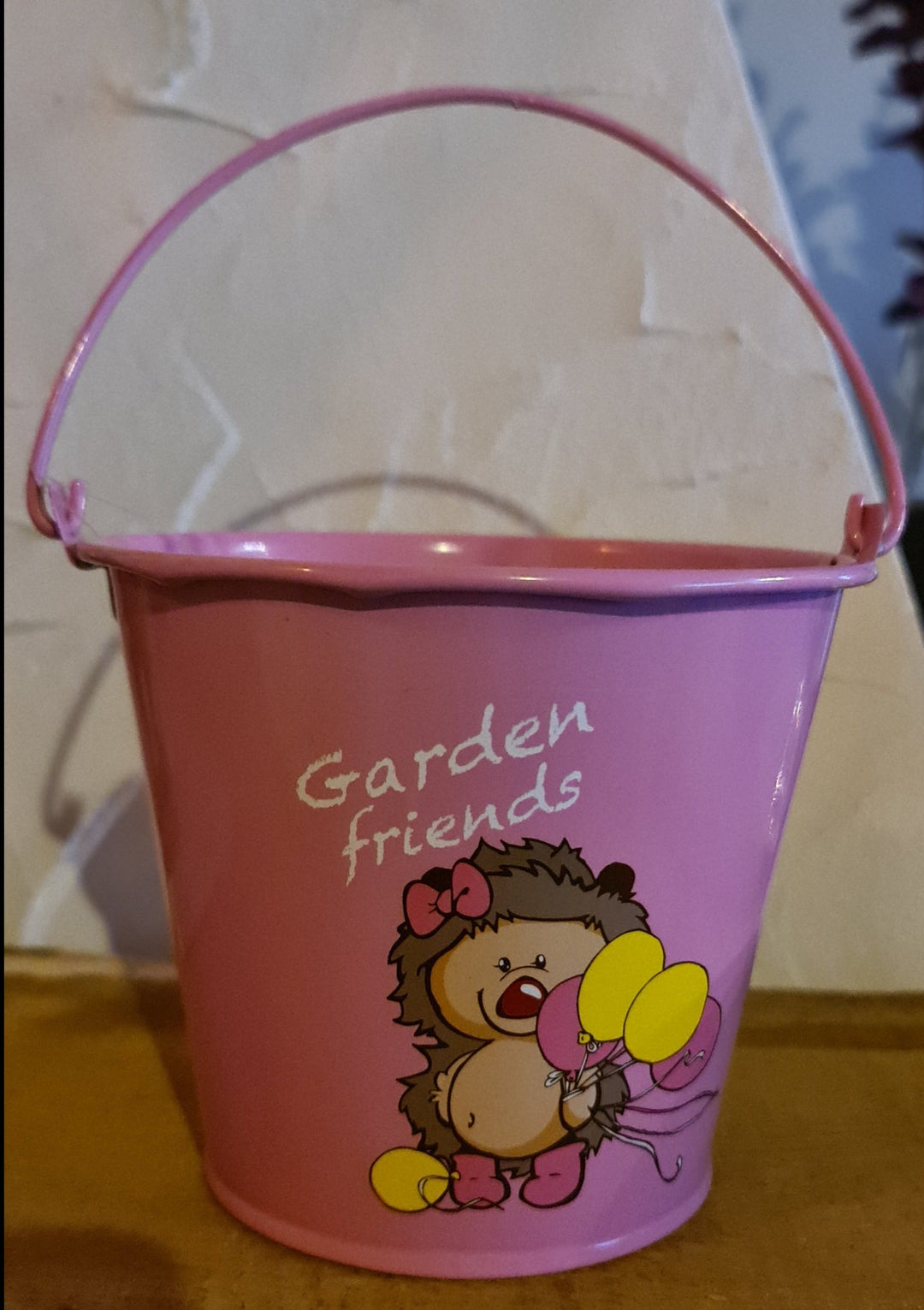 Kinder Blecheimer, rosa "  Garden friends" - British Moments / Fernweh-Kaufhaus