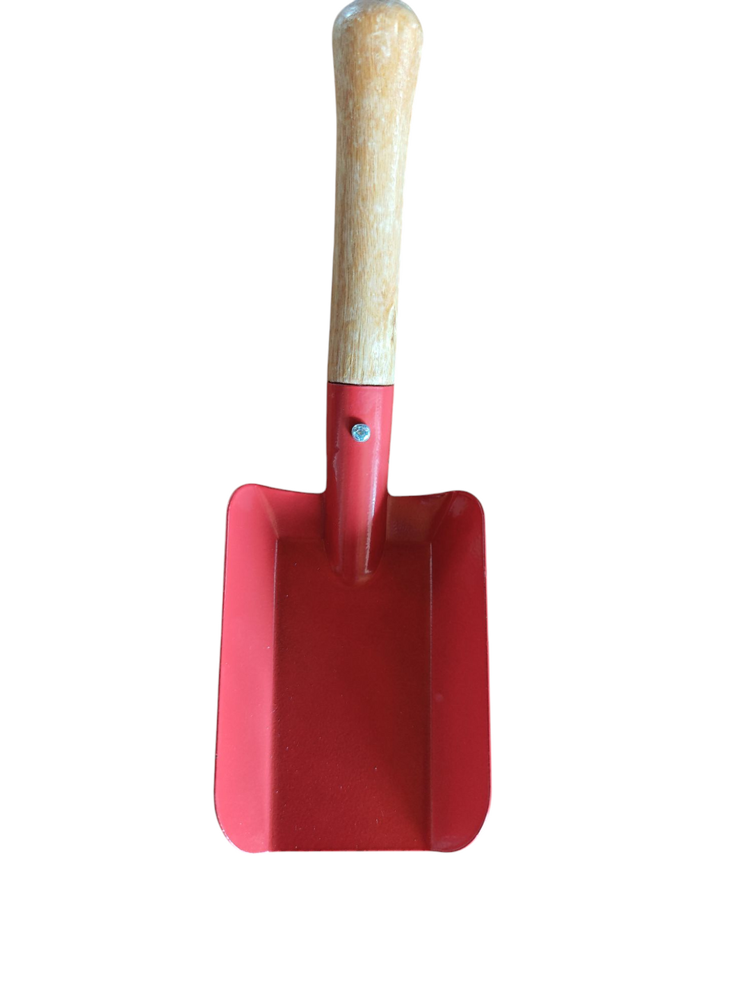 Kinder Gartenschaufel  Metall mit Holzgriff, rot