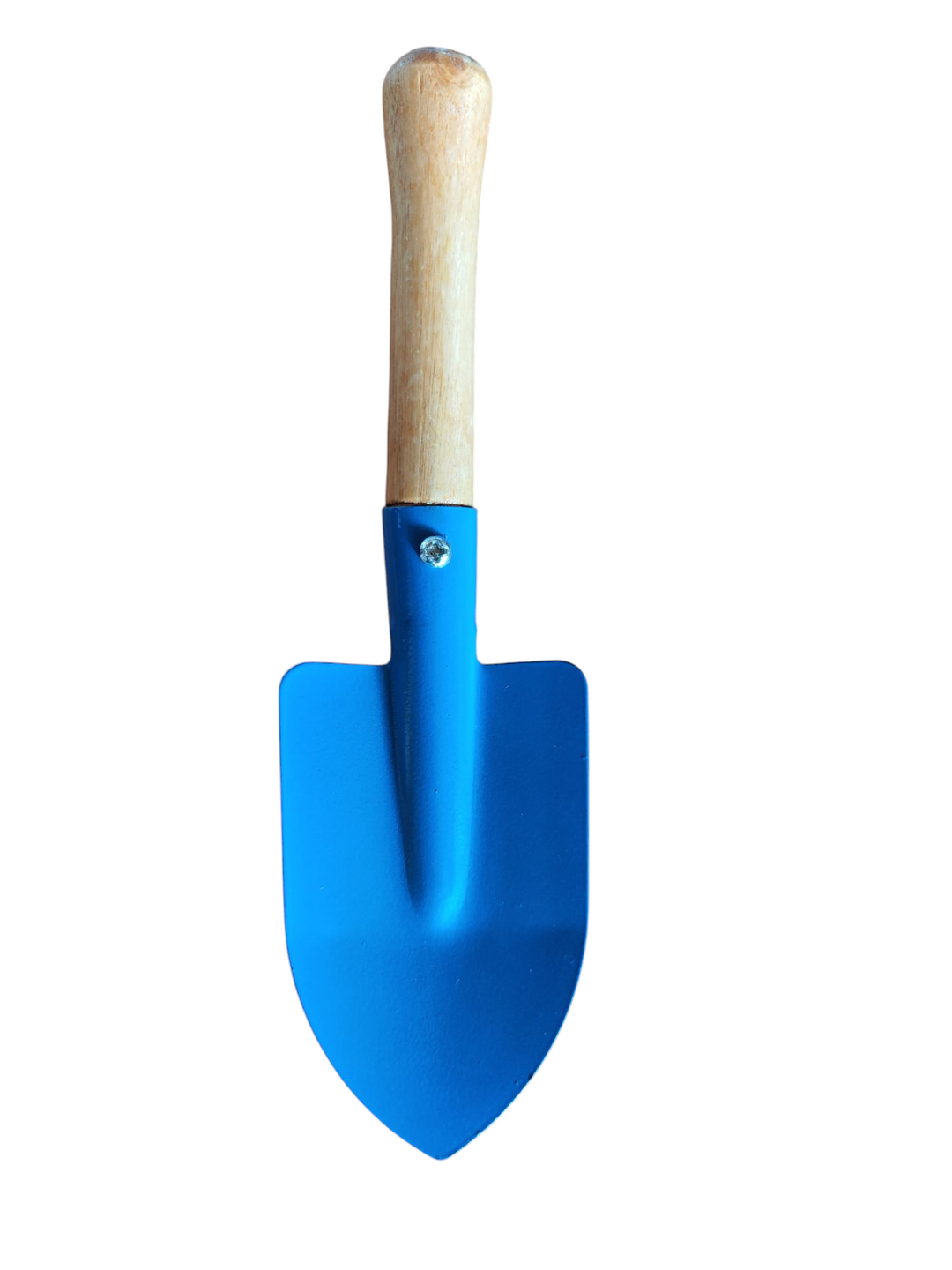 Kinder Gartenschaufel,  Metall mit Holzgriff, blau