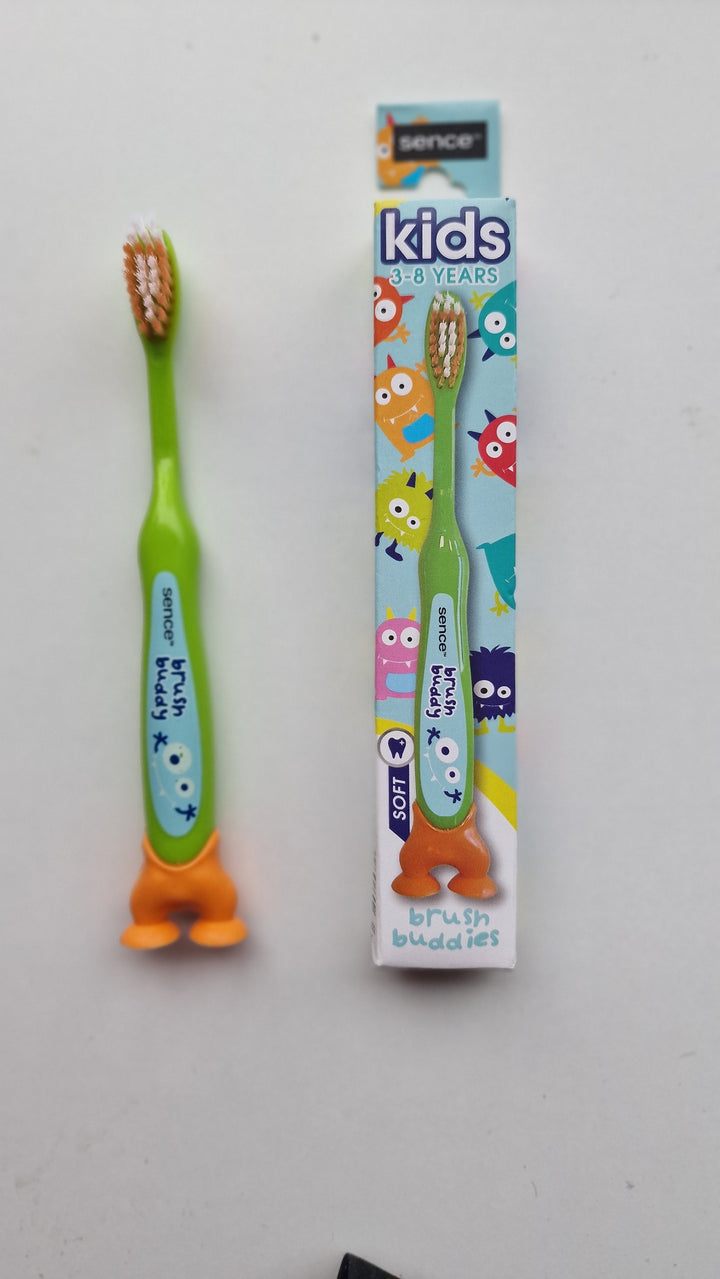 Kinder - Zahnbürste " Brush Buddies " mit Saugnapf-Füßen