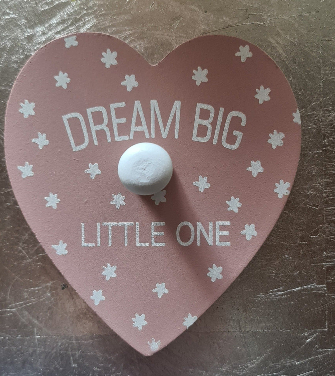 Kleiderhaken für's Babyzimmer "Dream Big little one,"  rosa - British Moments / Fernweh-Kaufhaus