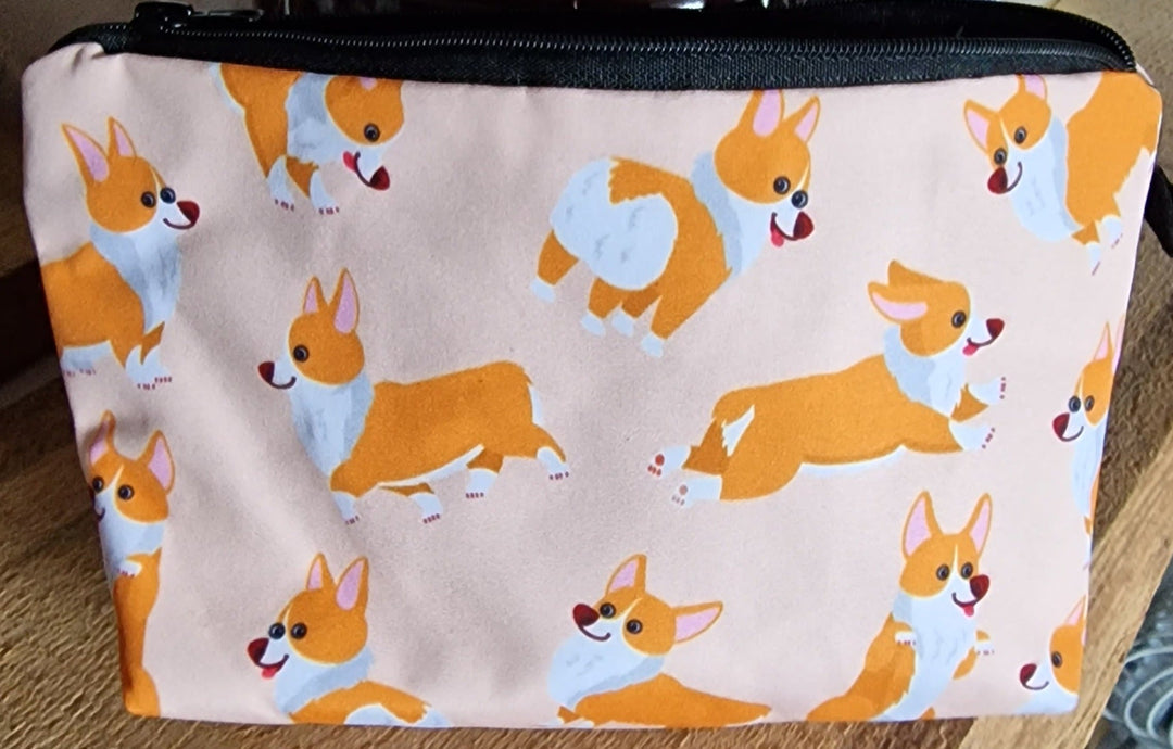 Kosmetiktäschchen,  klein, "Corgis"