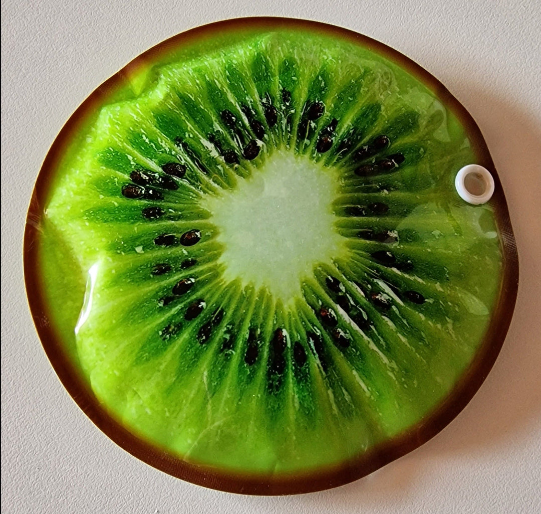 Kühlakku, der Lust auf Sommer macht, Motiv " Kiwi , ca. 16 cm