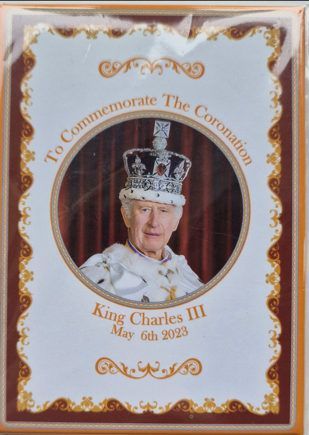 Kühlschrank-Magnet  mit King Charles III. -Motiv. Variante 2