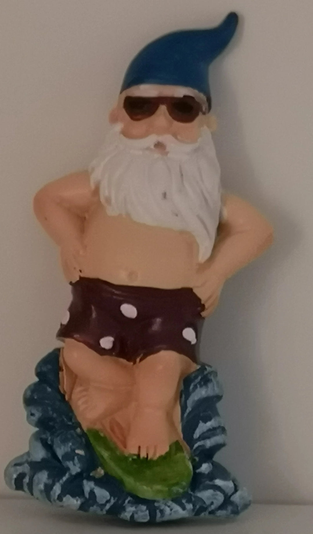 Kühlschrankmagnet Santa Claus in Badehose - British Moments