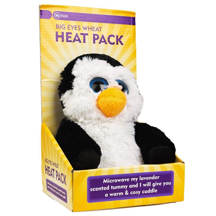 Kuscheliger Wärme -Pinguin mit Weizen und Lavendelfüllung - British Moments