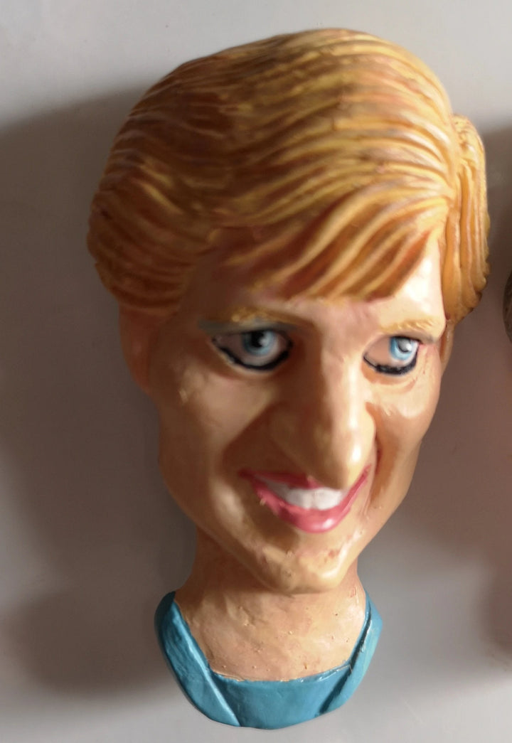 Lady Diana Karrikatur, Saugnapf, Spaß-Deko - British Moments