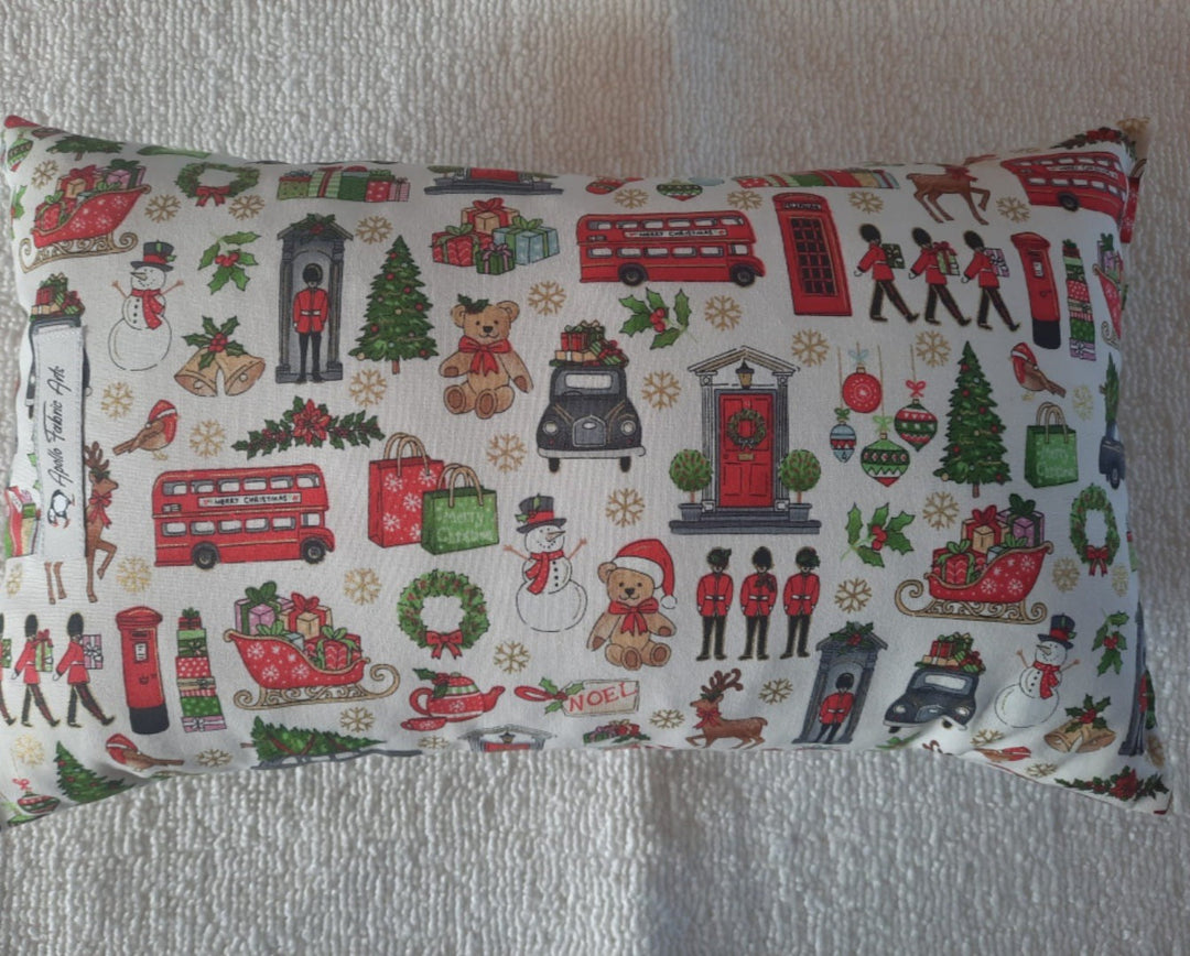Kissen/ Reisekissen Motiv "Christmas in London" , 