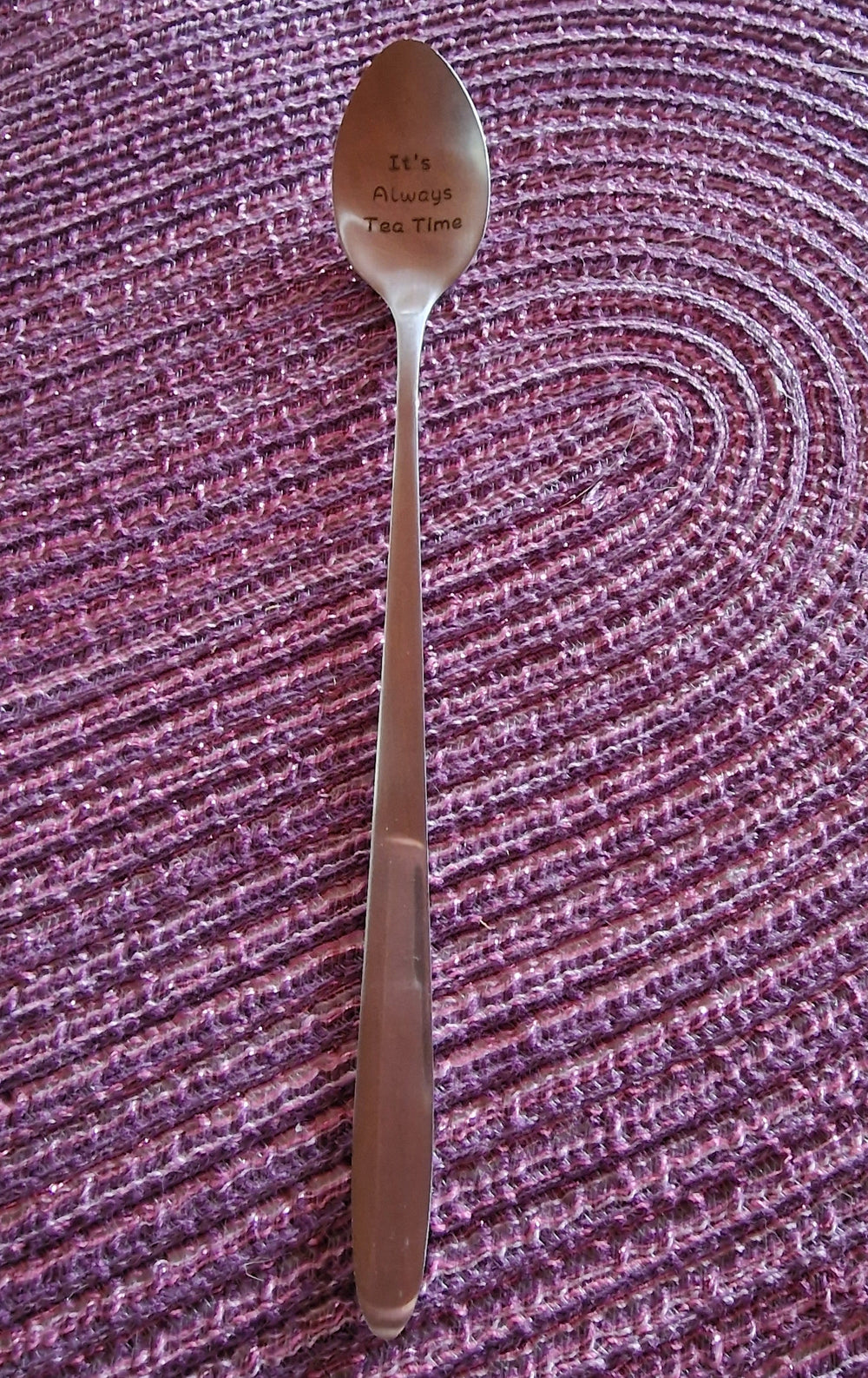 Löffel, " It's always Tea Time, Edelstahl " rostfrei 