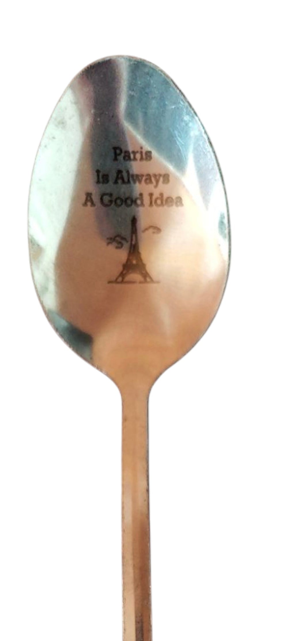Löffel, "Paris is always a good idea",  Edelstahl