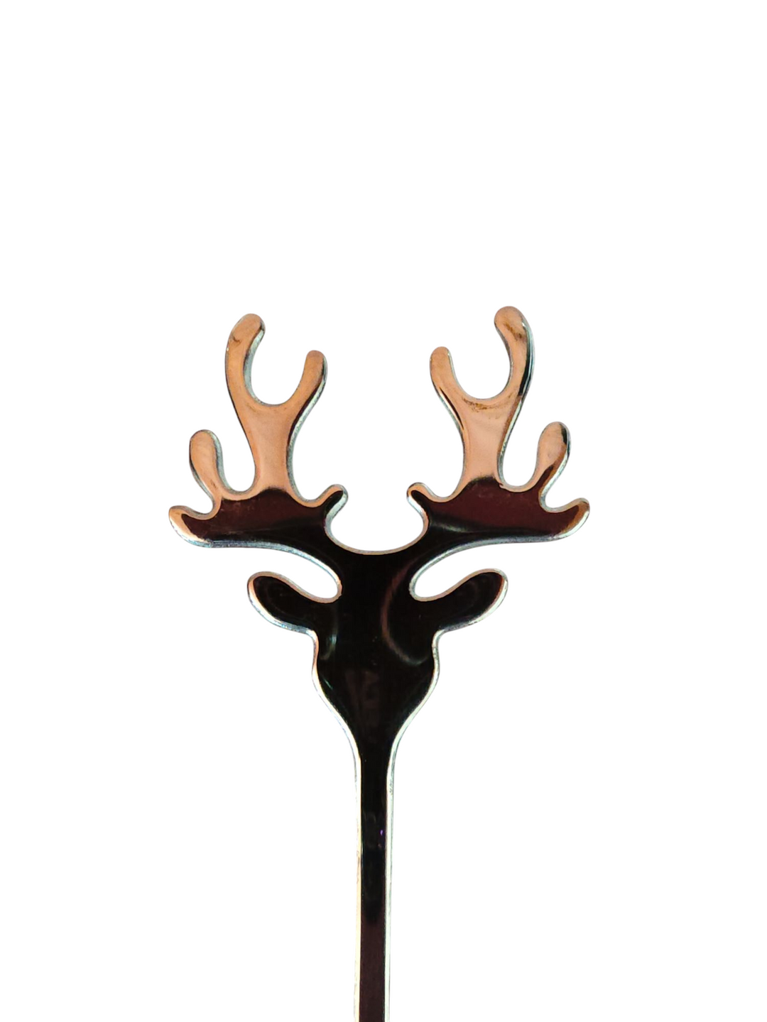 Löffel, Teelöffel, mit Elch/ Hirschgeweih-Griff