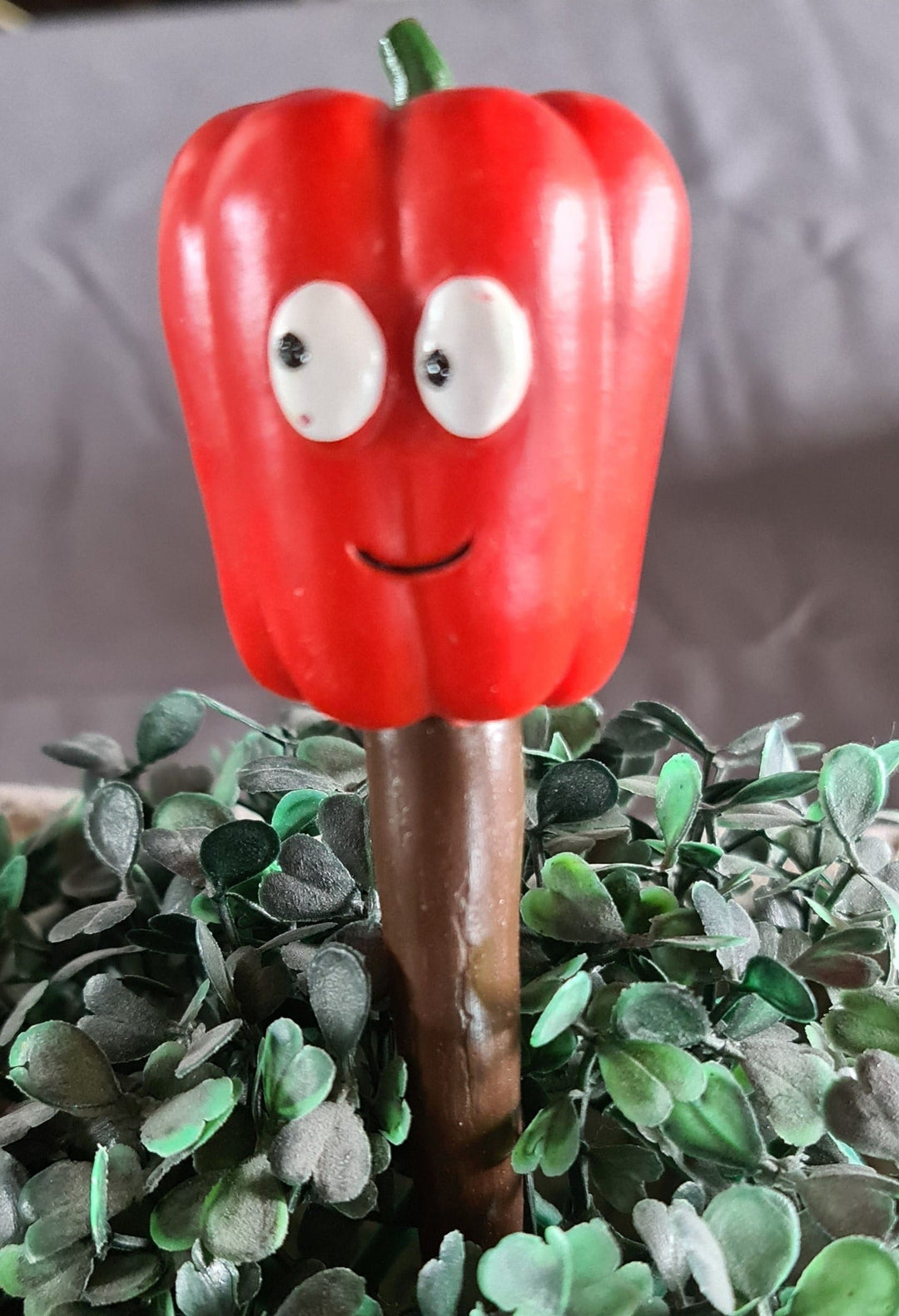 Lustiger Deko-Stecker für Gemüsebeet oder Topf, "Paprika" , ca .15 cm - British Moments / Fernweh-Kaufhaus