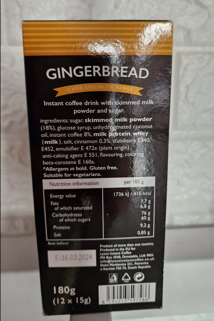 Lyons Cappuccino  Typ "Gingerbread"