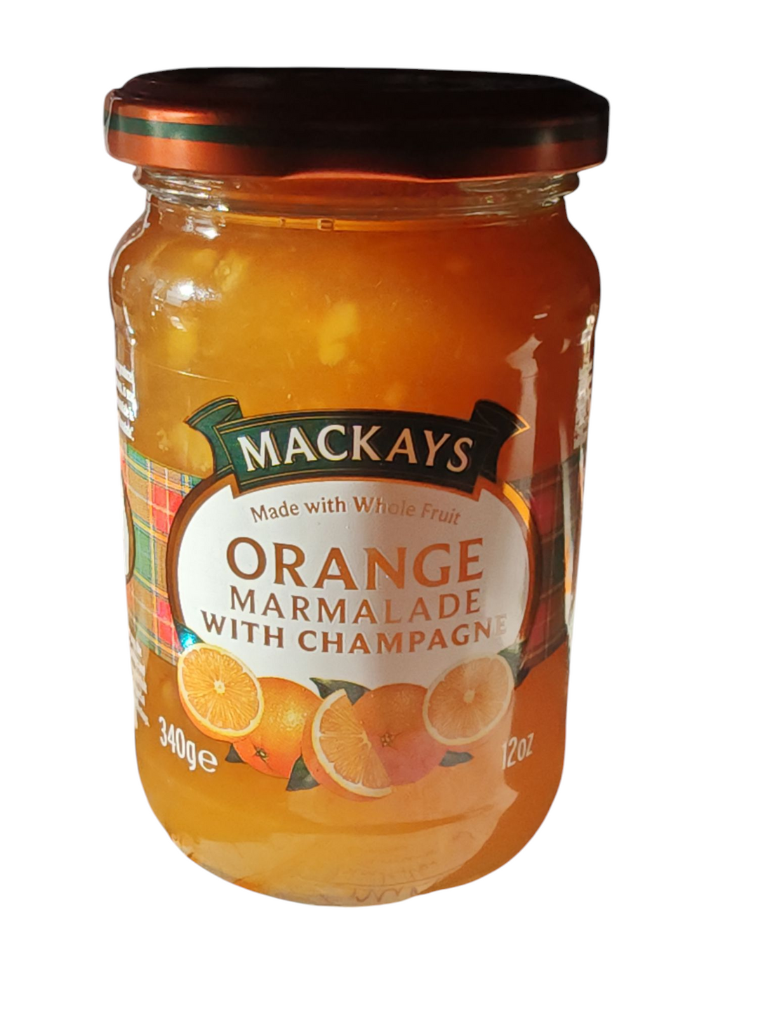 Mackays Orange Marmalade with Champagne, 340 gr Glas