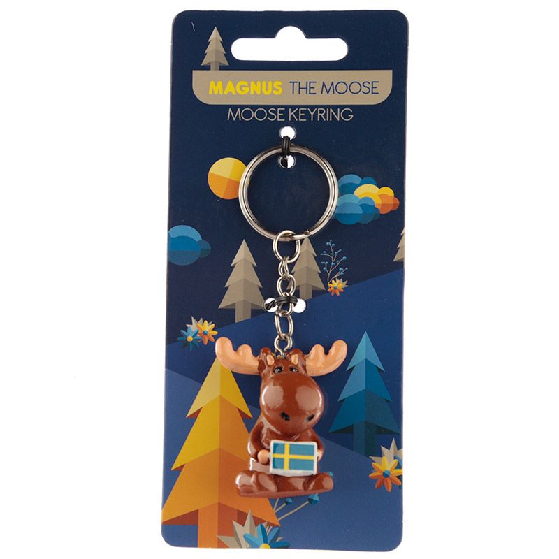 "Magnus the Moose " Elch Schlüsselanhänger - British Moments / Fernweh-Kaufhaus