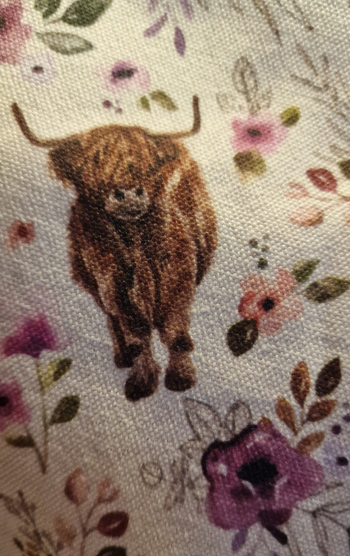 Make-up/ Kosmetik-Tasche, "Highland Cows" mit Reissverschluß