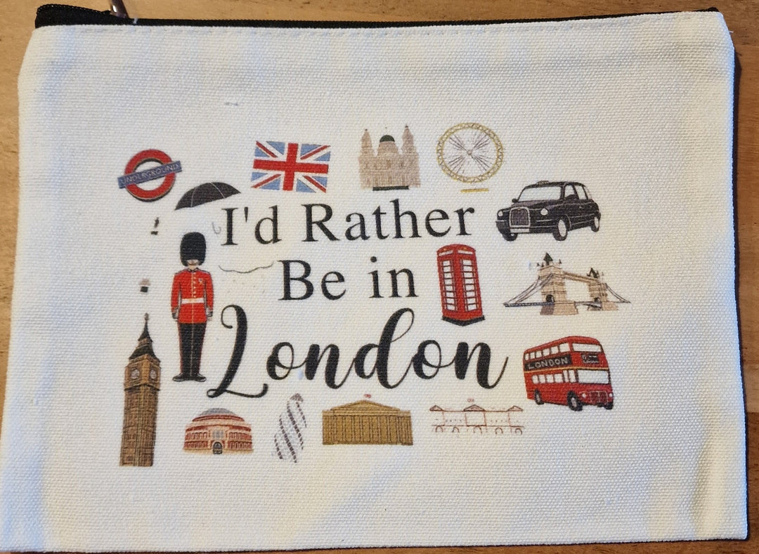Make-up/ Kosmetik-Tasche, "I 'd  rather be in London"