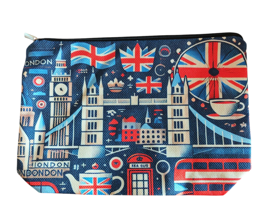 Make-up/ Kosmetik-Tasche, "London is always a good idea" 