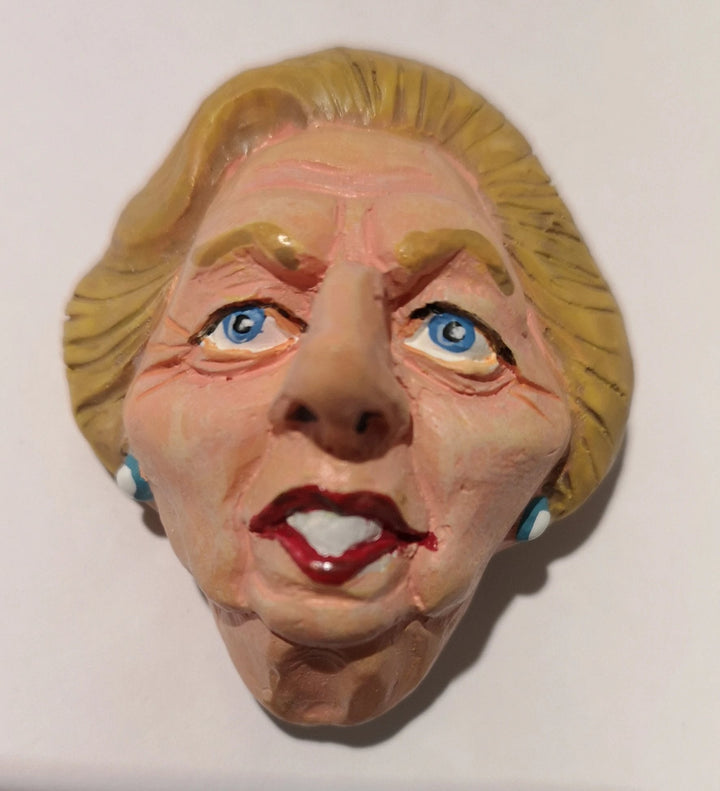 Margaret Thatcher Karrikatur, Saugnapf, Spaß-Deko - British Moments