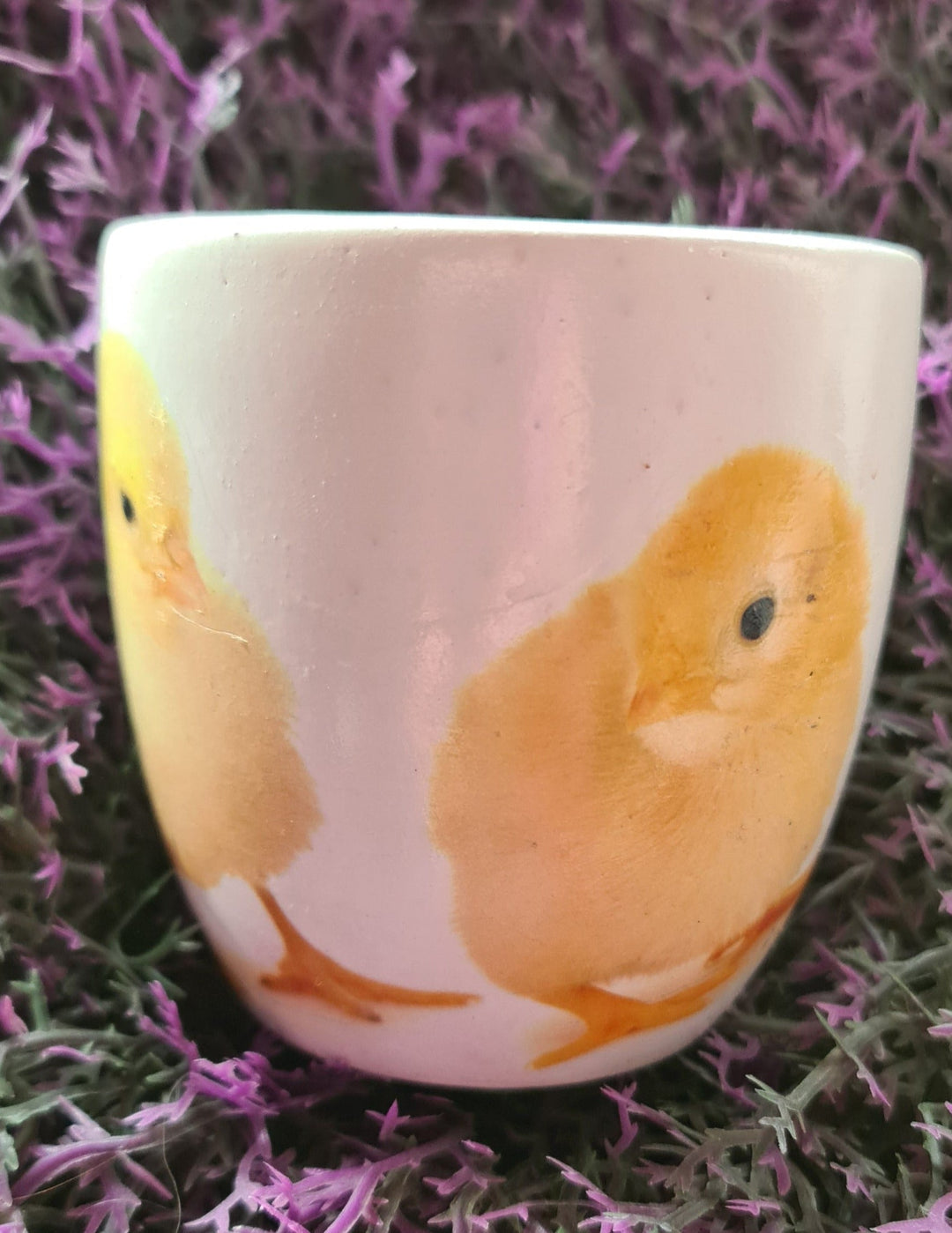 Mini Blumentopf,  mit Küken Motiv ", ca. 8 cm - British Moments / Fernweh-Kaufhaus