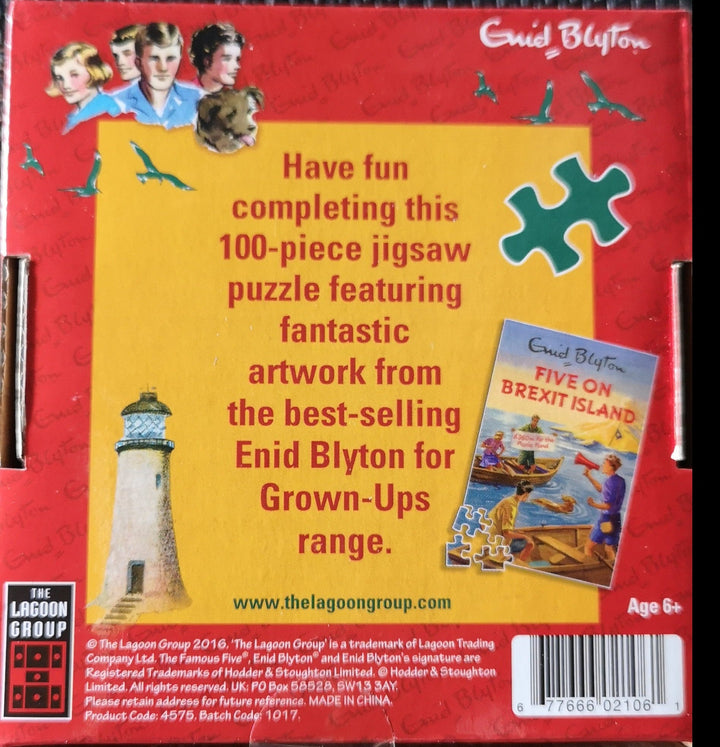 Mini-Puzzle (nach Enid Blyton) 100 Teile "Five on Brexit Island" - British Moments