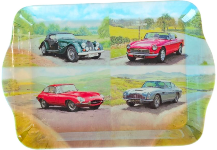 Mini Tablett  "Classic Cars "   (Lesser&Pavey)