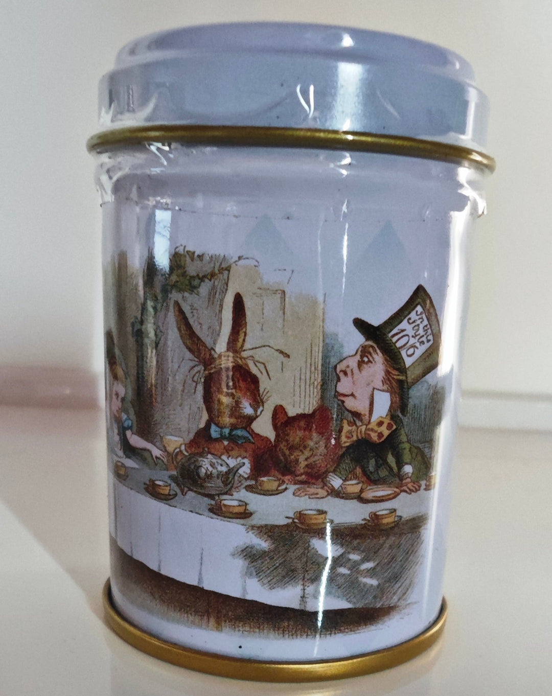 Mini-Teedose , Alice im Wunderland , rund