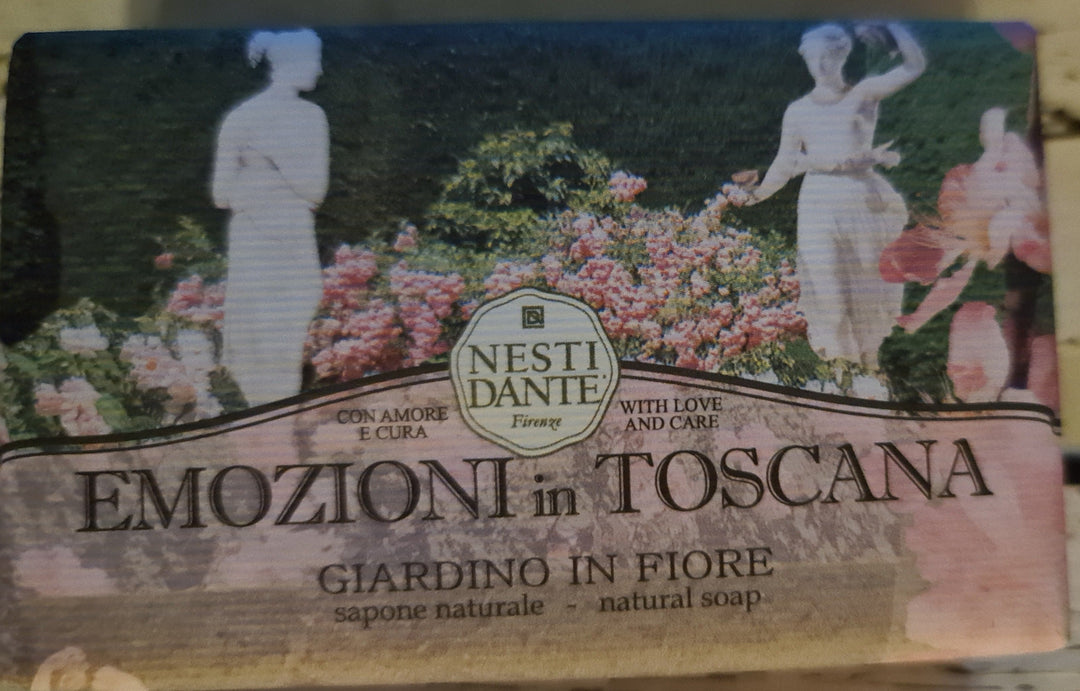 Nesti Dante , 150 gr. Seifenstück aus der Serie "Emozioni in Toscana". GIARDINO IN FIORE - British Moments / Fernweh-Kaufhaus