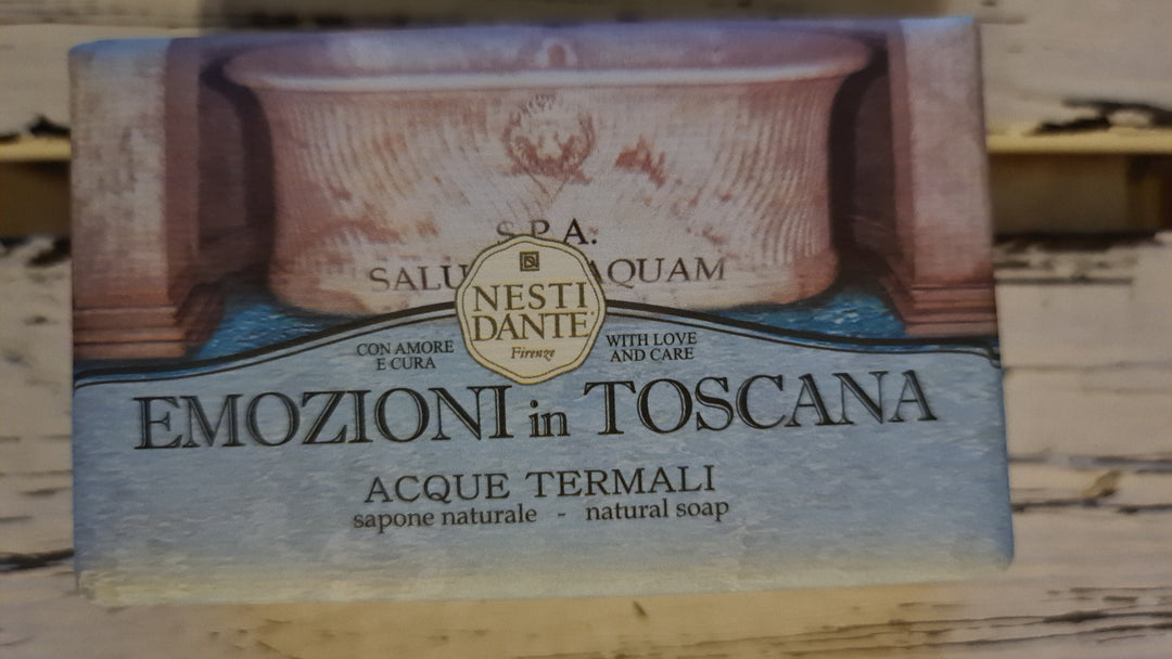 Nesti Dante , 150 gr. Seifenstück aus der Serie "Emozioni in Toscana". AQUE TERMALI - British Moments / Fernweh-Kaufhaus