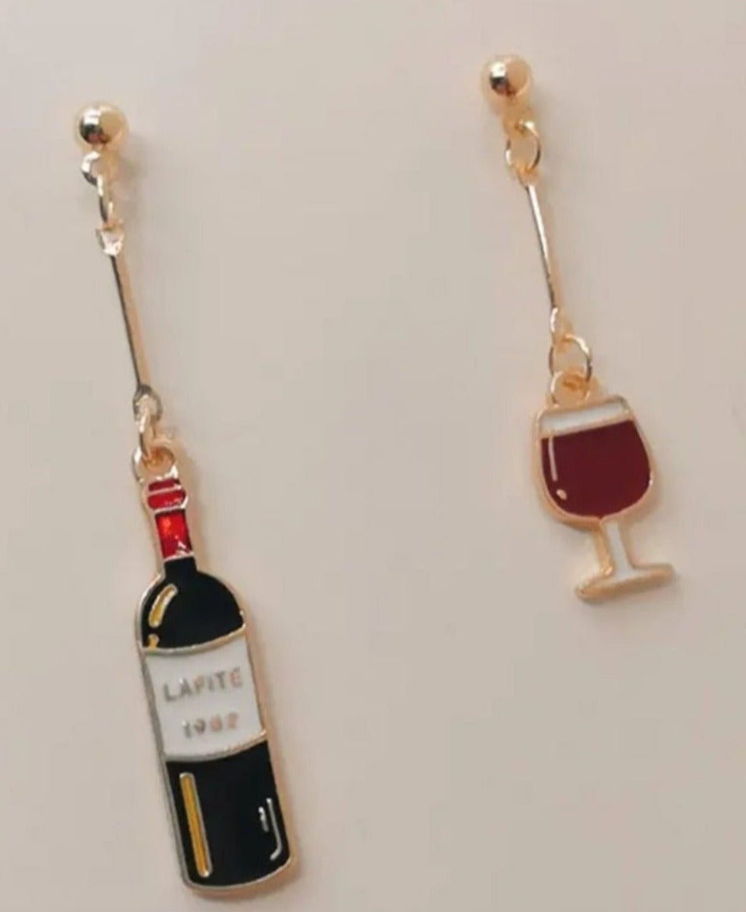 Ohrringe, Modeschmuck "Wein" 