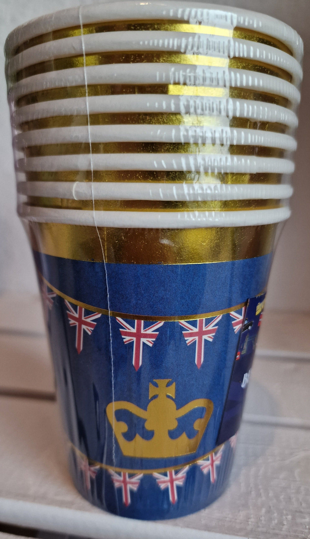 Pappbecher "Best of British"  8er Pack