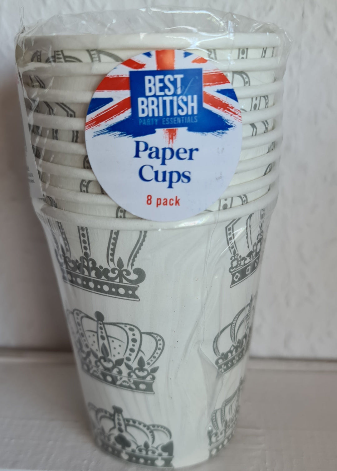 Pappbecher "Krone/Crown"  10 er Pack - British Moments / Fernweh-Kaufhaus