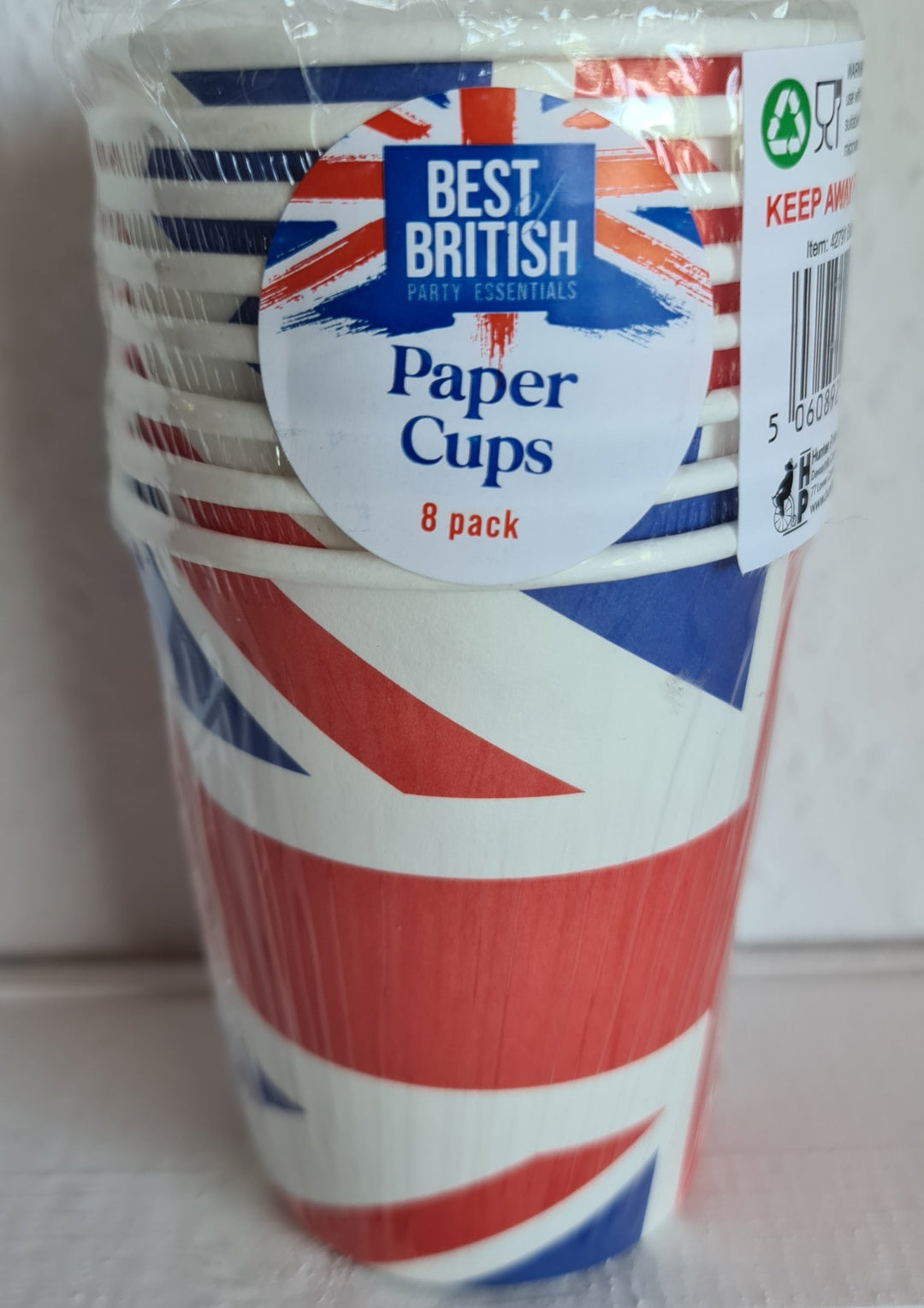 Pappbecher Union Jack/Flag"  10 er Pack - British Moments / Fernweh-Kaufhaus