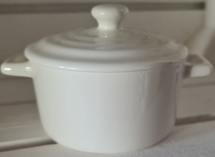 Porridge Bowl, mit Deckel, Porzellan, weiß - British Moments / Fernweh-Kaufhaus