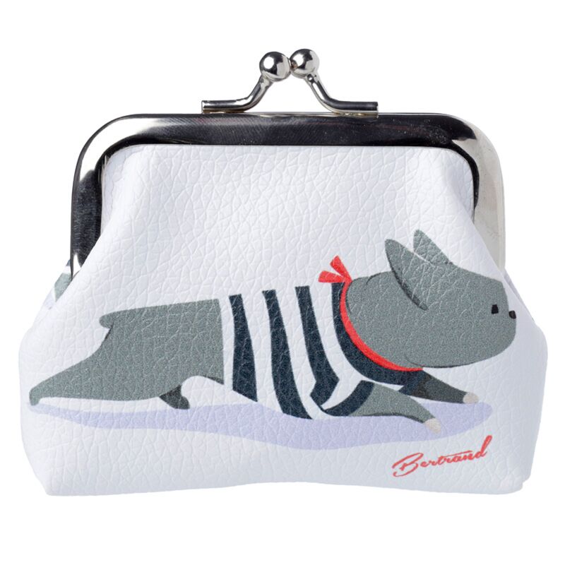 Portemonnaie Geldbörse Motiv ’Bertrand’ weiß