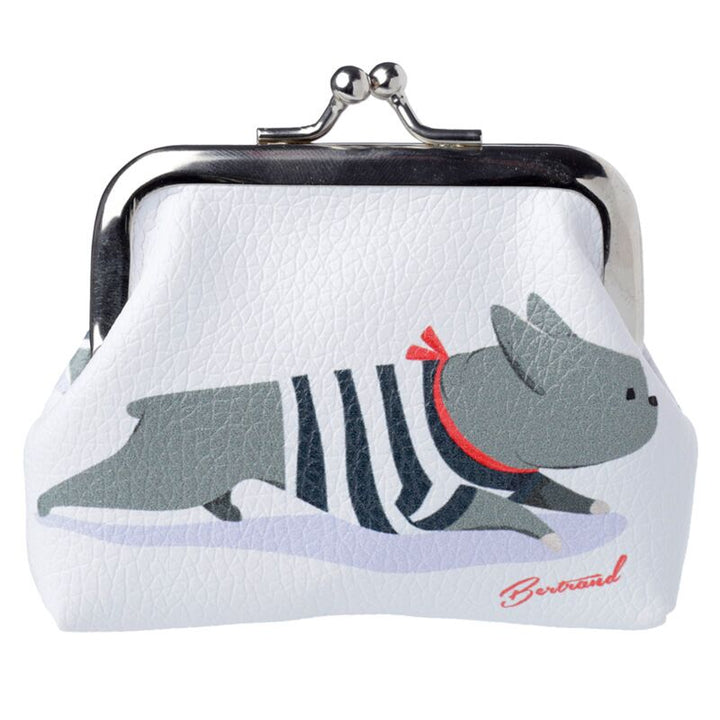 Portemonnaie Geldbörse Motiv ’Bertrand’ weiß