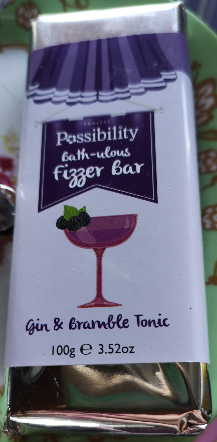 Possibility of London"bath-ulous" Fizzer Bar  "Gin & Bramble Tonic", 100 gr - British Moments