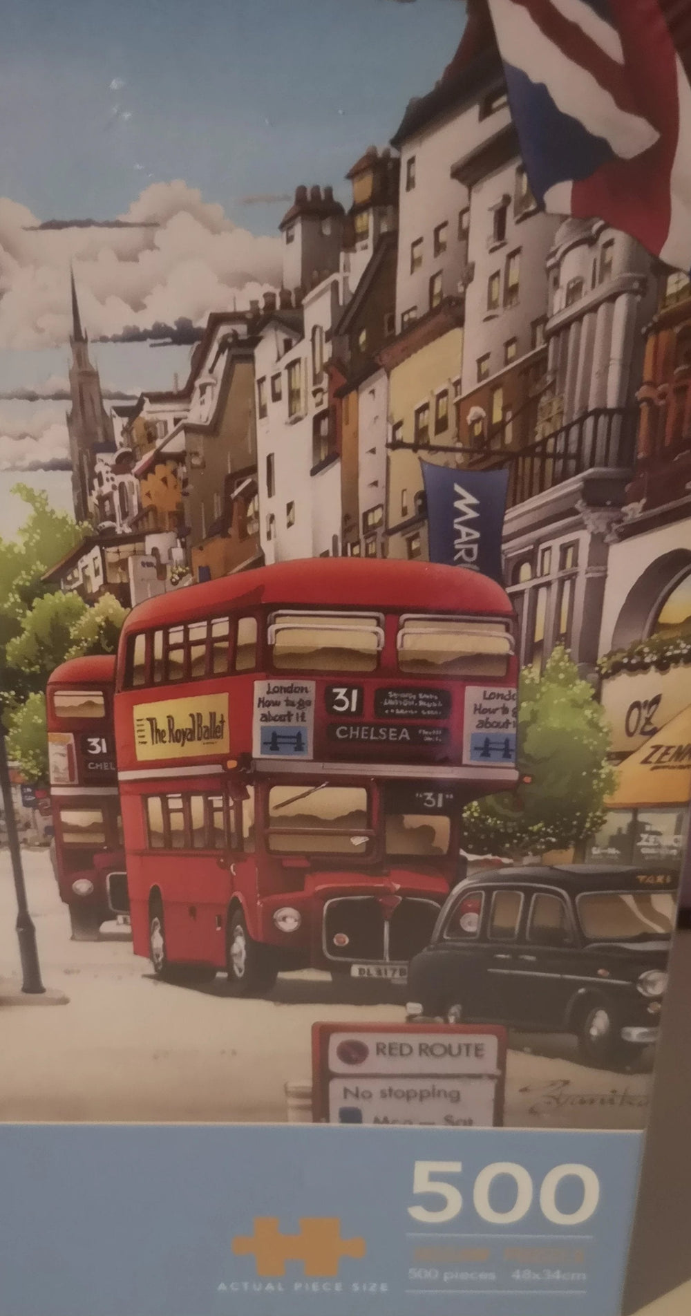 Puzzle "London  Street" 500 Teile - British Moments
