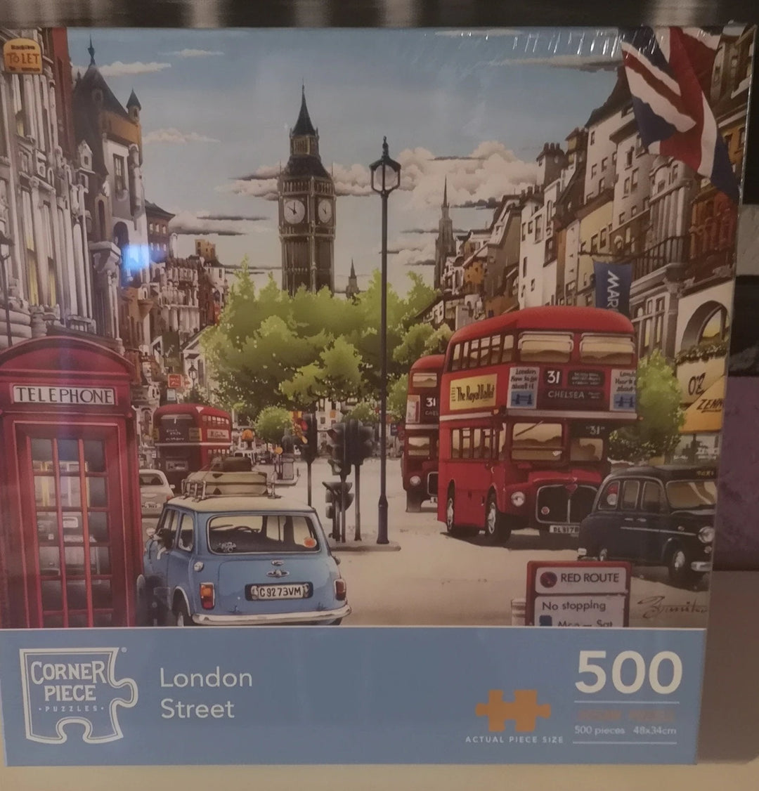 Puzzle "London  Street" 500 Teile - British Moments