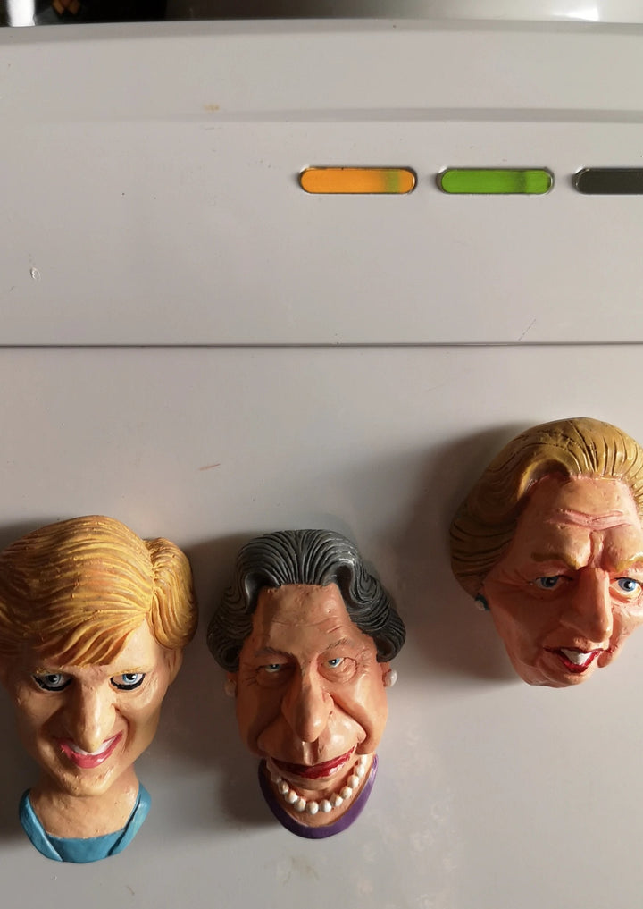 Queen Karrikatur, Saugnapf, Spaß-Deko - British Moments