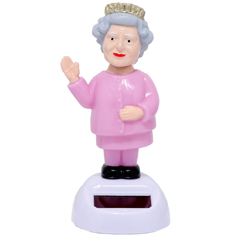 Queen  Platinum Jubilee, (rosa Kleid ) Solar Figur Sonder-Edition Thronjubiläum 2022+++WIEDER DA++++
